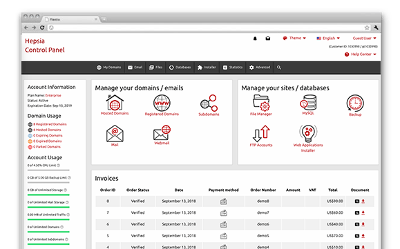 Web Hosting Control Panel | DWS Web Hosting